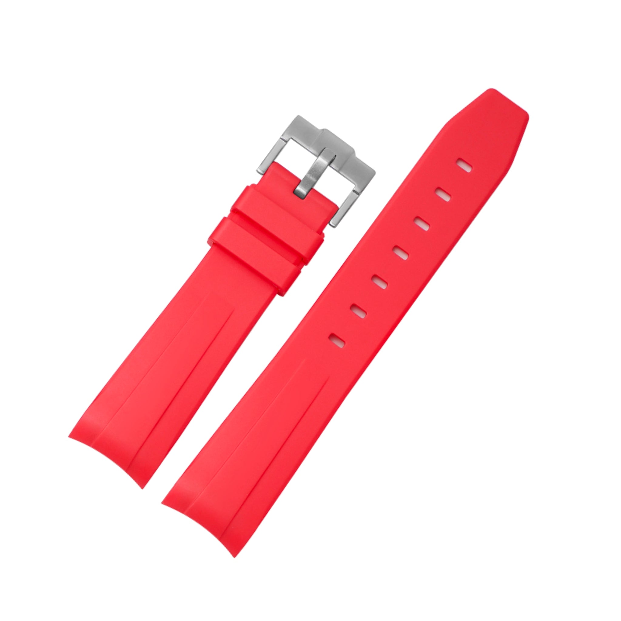 Rubber Strap - For Rolex Day - Date II 41mm - Red - Helvetus