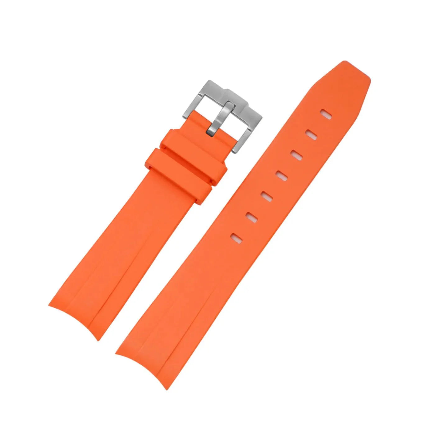 Rubber Strap - For Rolex Submariner - Orange - Helvetus