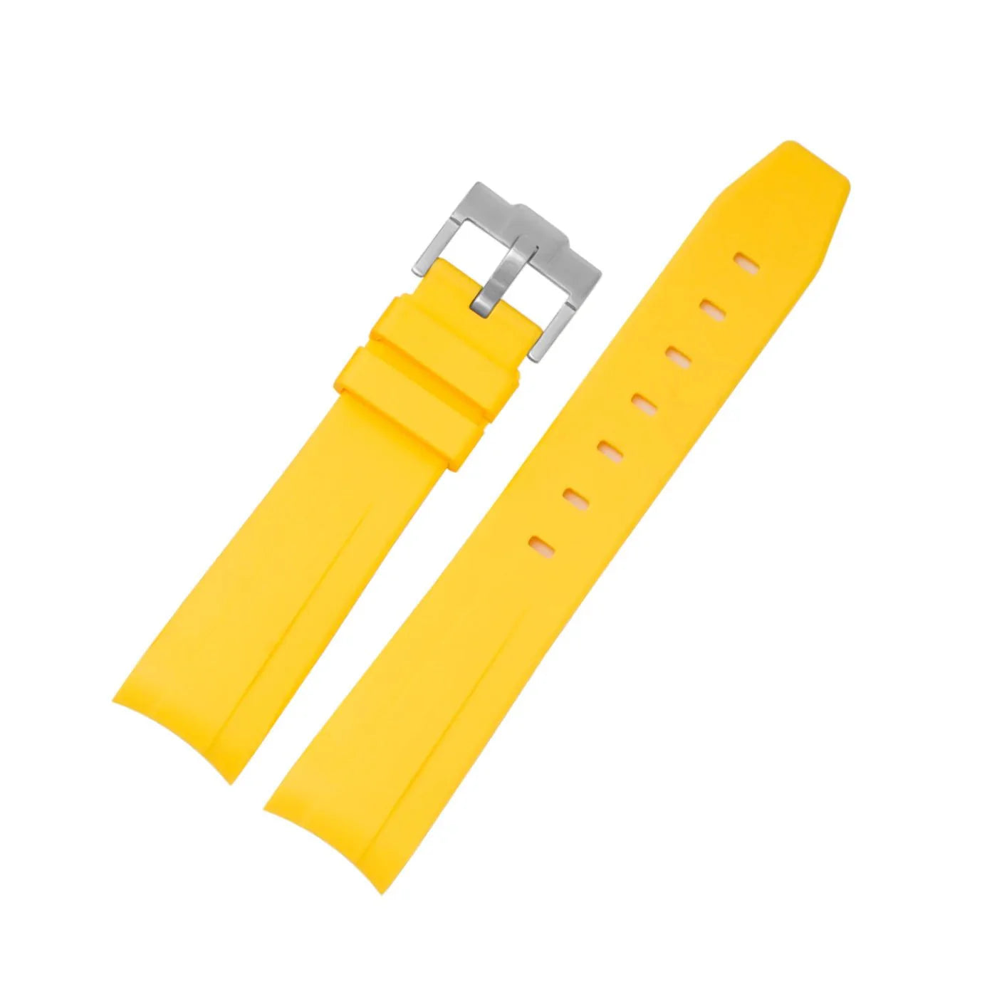 Rubber Strap - For Rolex Submariner - Yellow - Helvetus