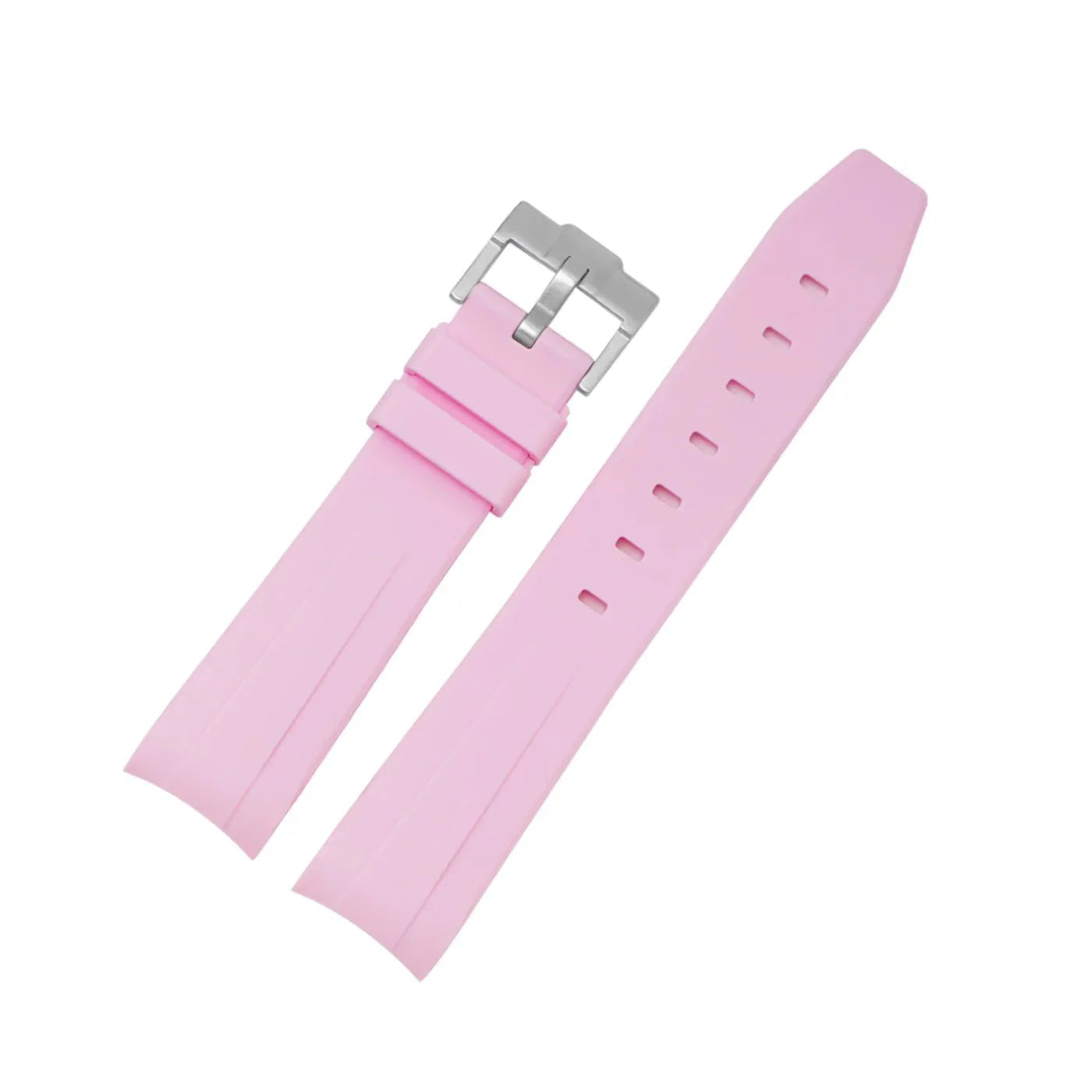 Rubber Strap - For Rolex Yacht - Master II - Pink - Helvetus