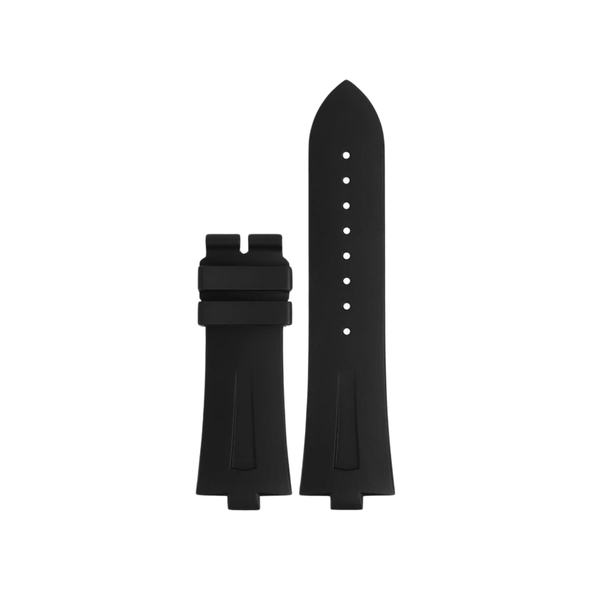 Rubber Strap - For Vacheron Constantin Overseas 25mm - Black - Helvetus