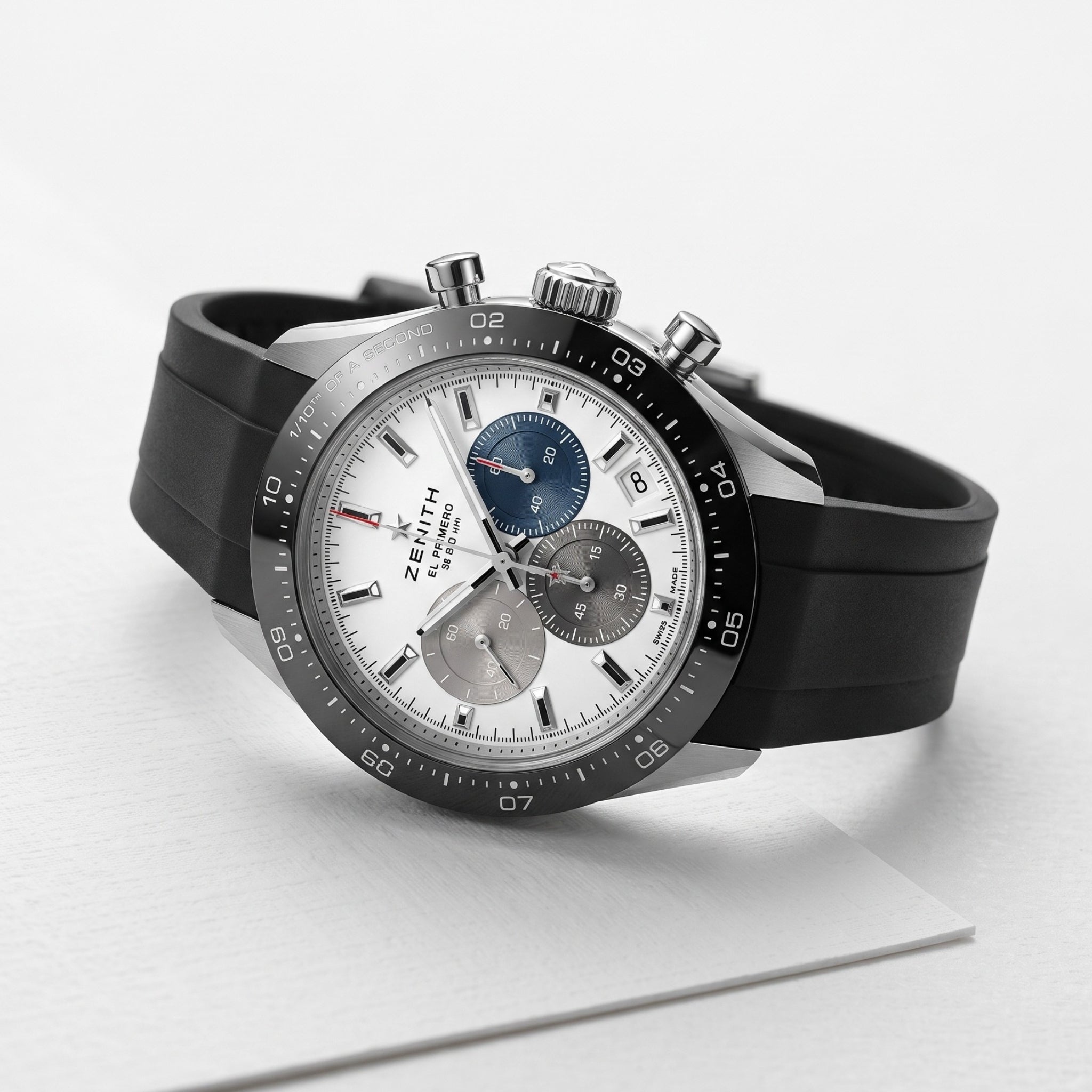 Kautschukarmband für alle Zenith Chronomaster Modelle – Schwarz